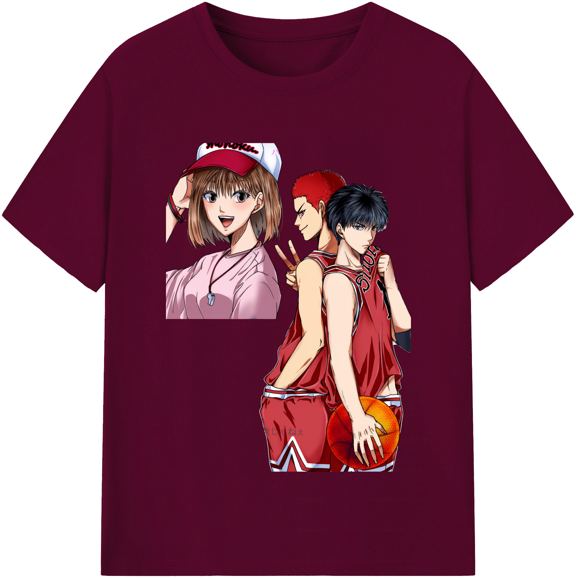 （画像用） SLAM DUNK／スラムダンク レディースカジュアルプリントTシャツ（綿100％）